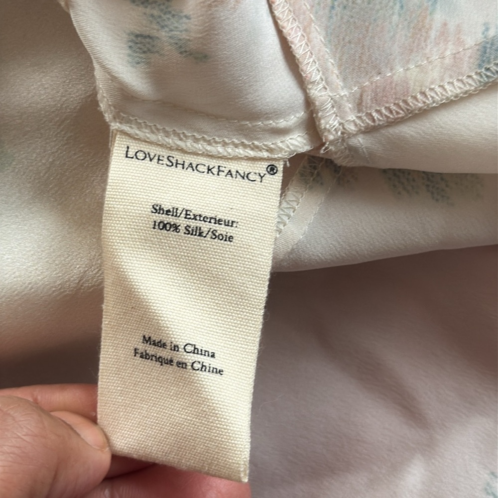 LoveShackFancy silk blouse - Picture 12 of 12